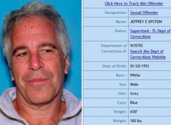 Epstein police photo