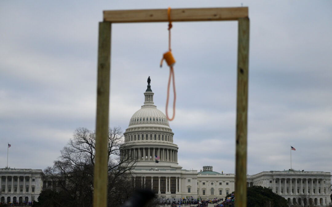 A noose awaits Mike Pence on Jan. 6, 2021.